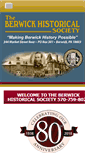 Mobile Screenshot of berwickhistoricalsociety.org