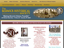 Tablet Screenshot of berwickhistoricalsociety.org